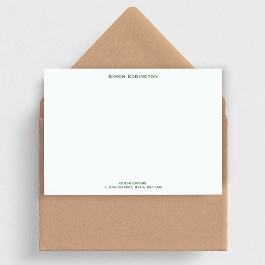 Classic Personalised Note Cards