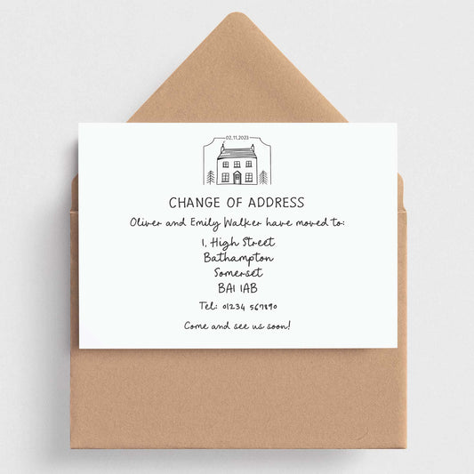 Handwritten Style Change of Address Announcements - Moving Home Cards