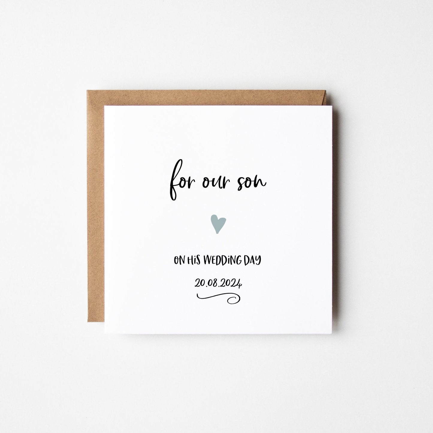 Son Wedding Card • Personalised Son Wedding Card • Card for our Son on his Wedding Day •