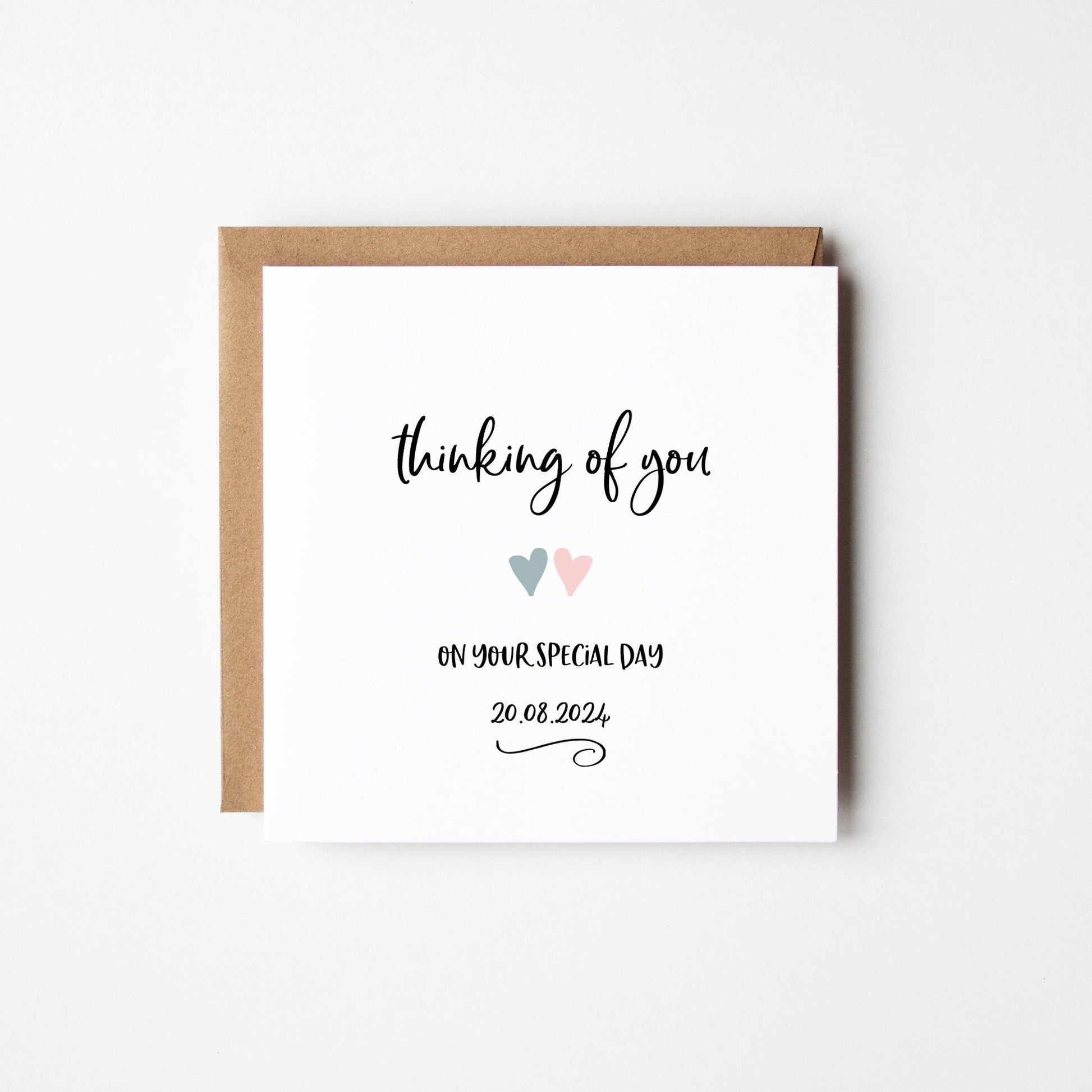 Thinking Of You Wedding Card • Personalised Wedding Card • Thinking of You on Your Wedding Day •