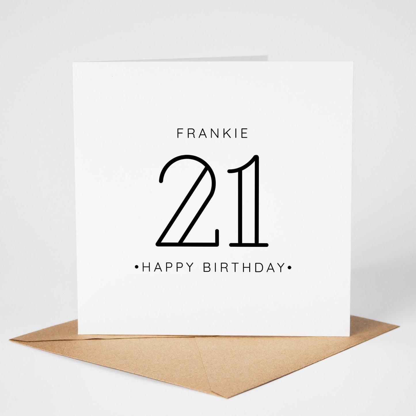 21st Birthday Card • Personalised 21st Birthday Card • 21 Today Birthday Card •