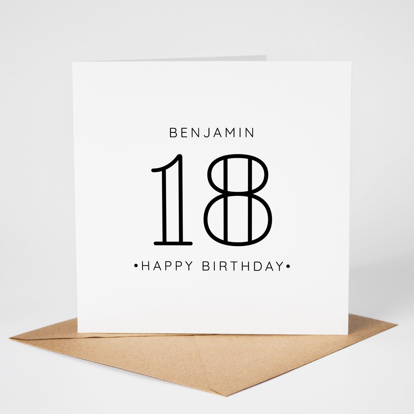 18th Birthday Card • Personalised 18th Birthday Card • 18 Today Card •