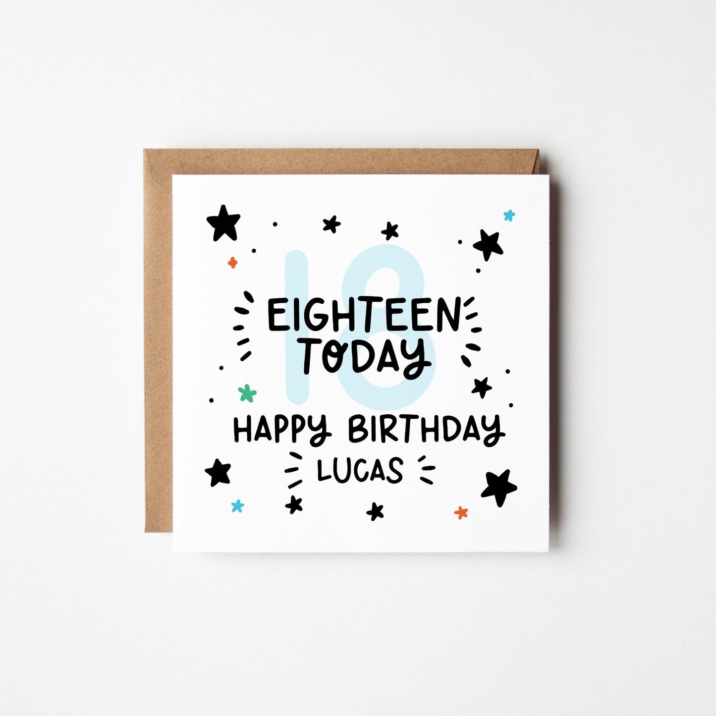 18 Today Birthday Card • Personalised 18th Birthday Card For Boys • Boys 18th Birthday Card •