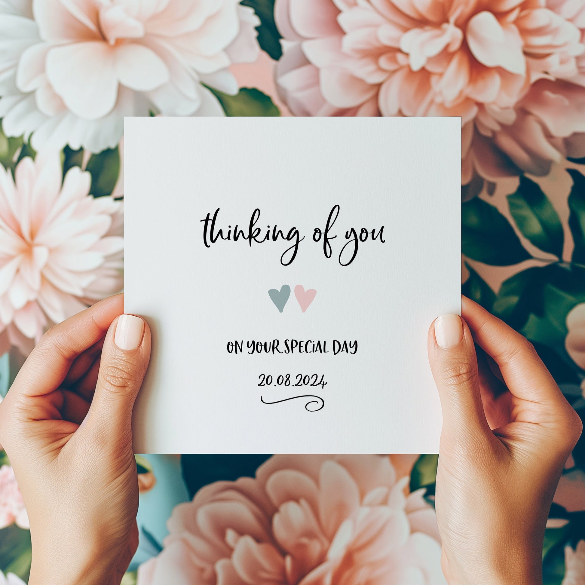 Thinking Of You Wedding Card • Personalised Wedding Card • Thinking of You on Your Wedding Day •