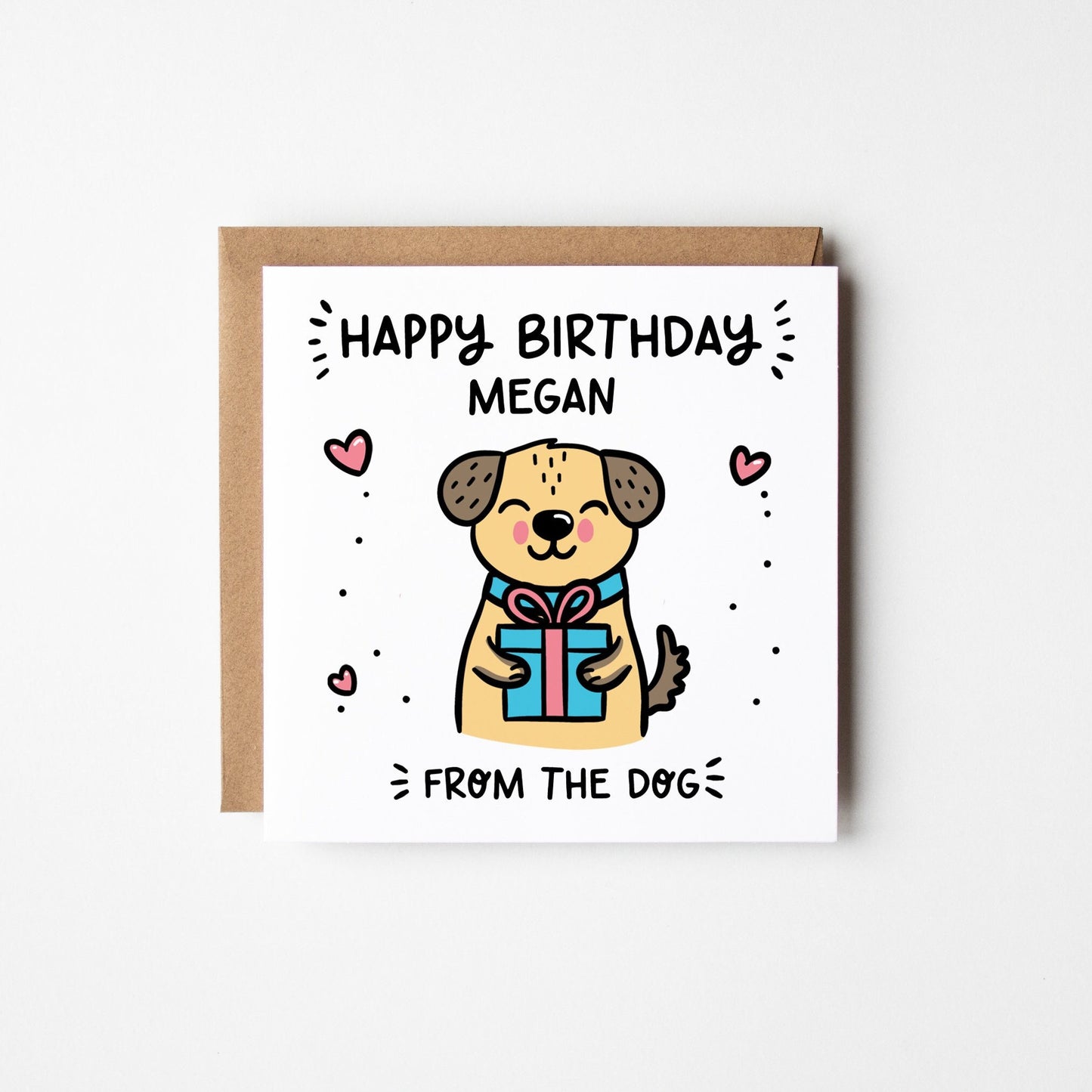 From the Dog Birthday Card • Personalised Birthday Card from the Dog • Dog Lovers Card •