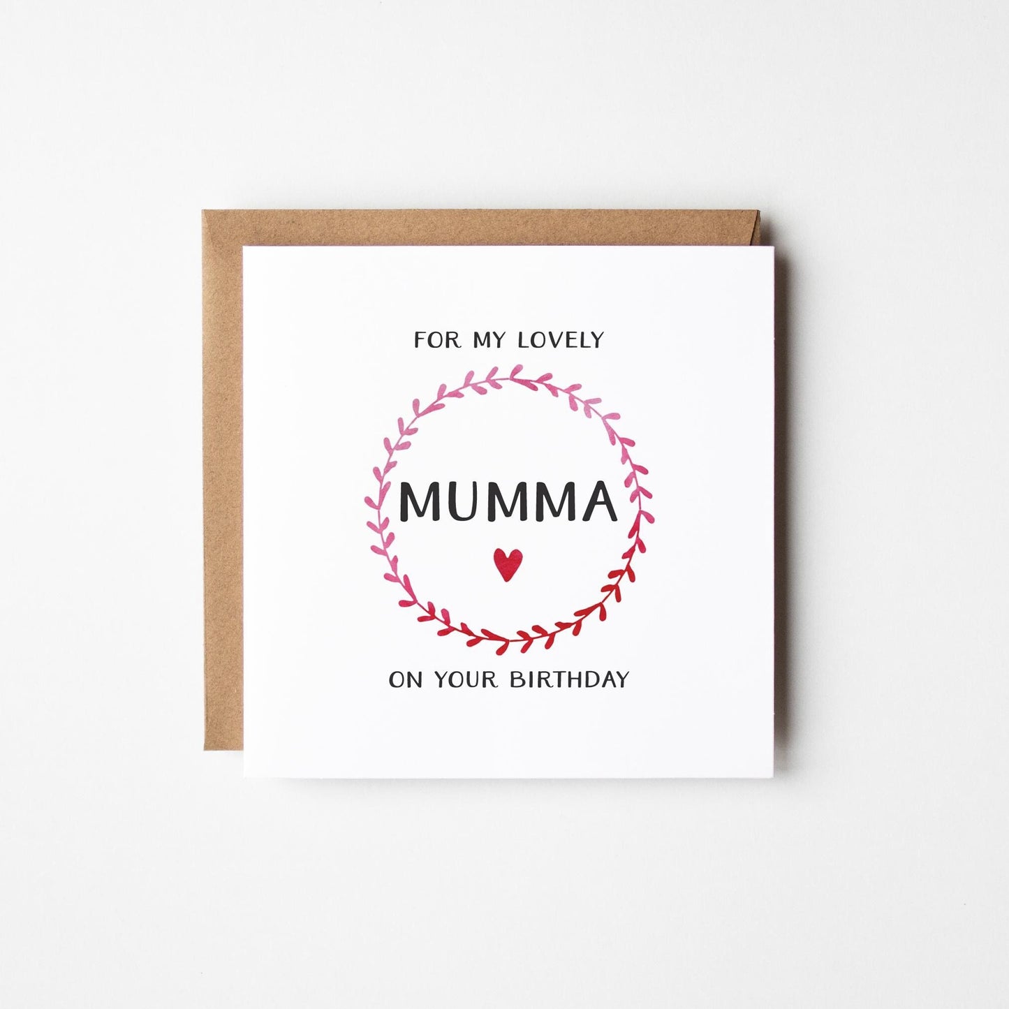 Lovely Mumma Card • Personalised Birthday Card For Mum • Pretty Card For Mum •