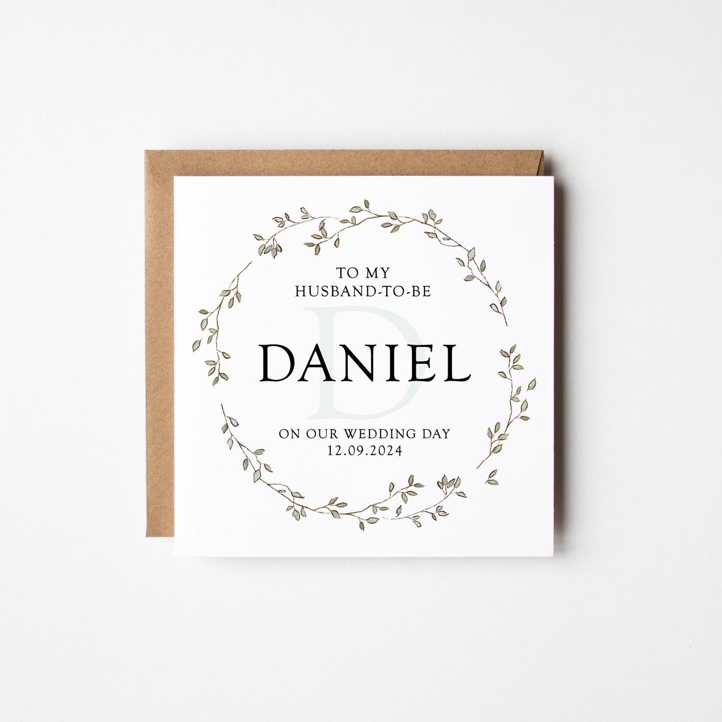 To My Husband To Be Wedding Card • Personalised Husband Wedding Card • Card for my Husband-to-be on our Wedding Day •