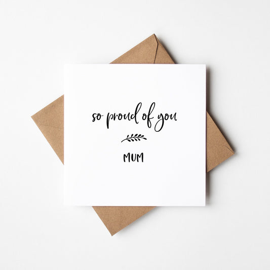 So Proud Of You Card • Personalised Congratulations Card • You Smashed It Congratulations Card for Adults •