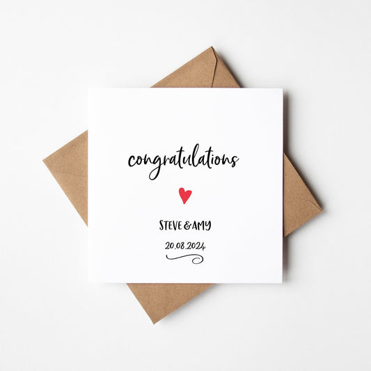 Wedding Day Card • Personalised Congratulations Wedding Card • Son Wedding Card • Daughter Wedding Card •