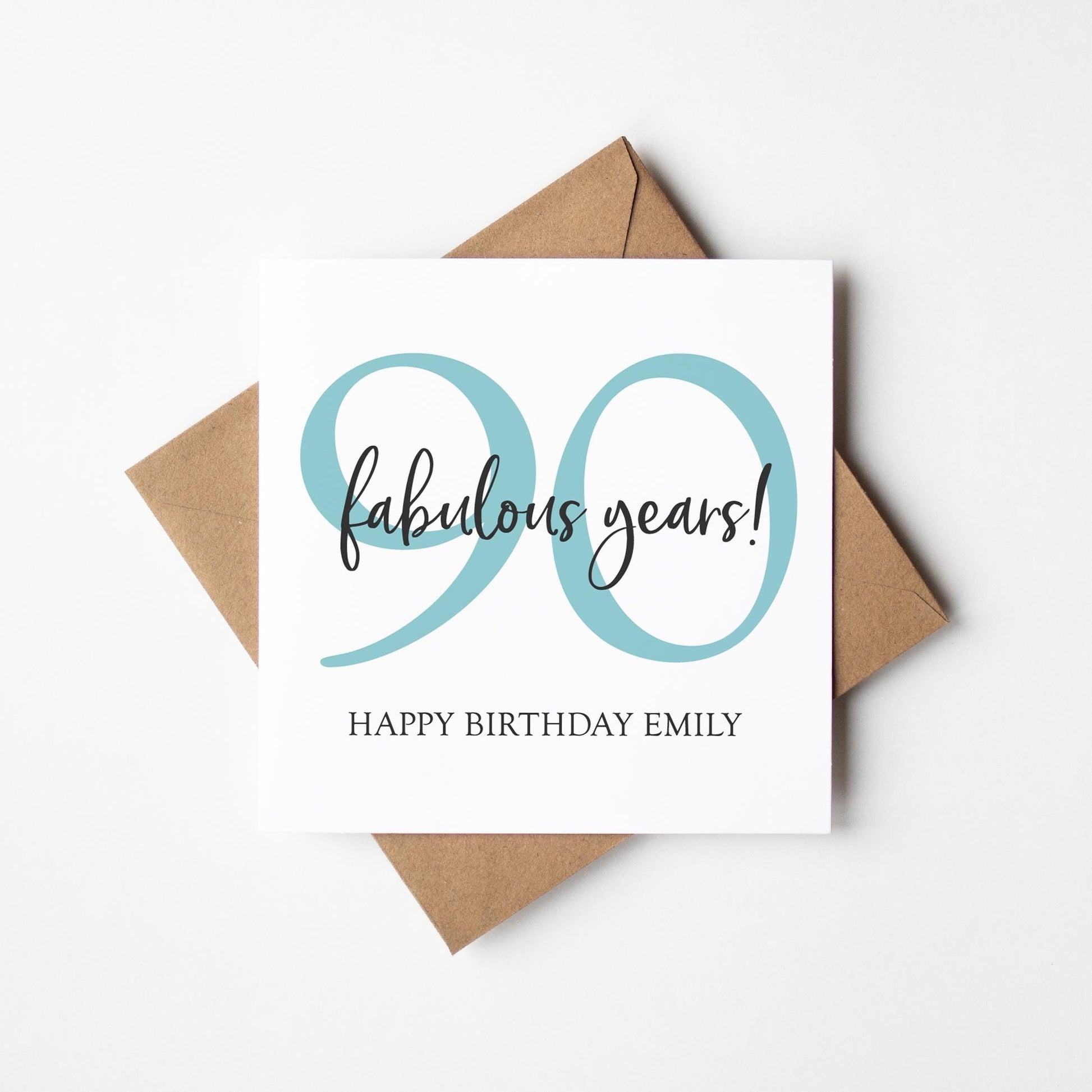 90th Birthday Card for Her • Personalised 90th Birthday Card • Personalised Birthday Card 90th Birthday •