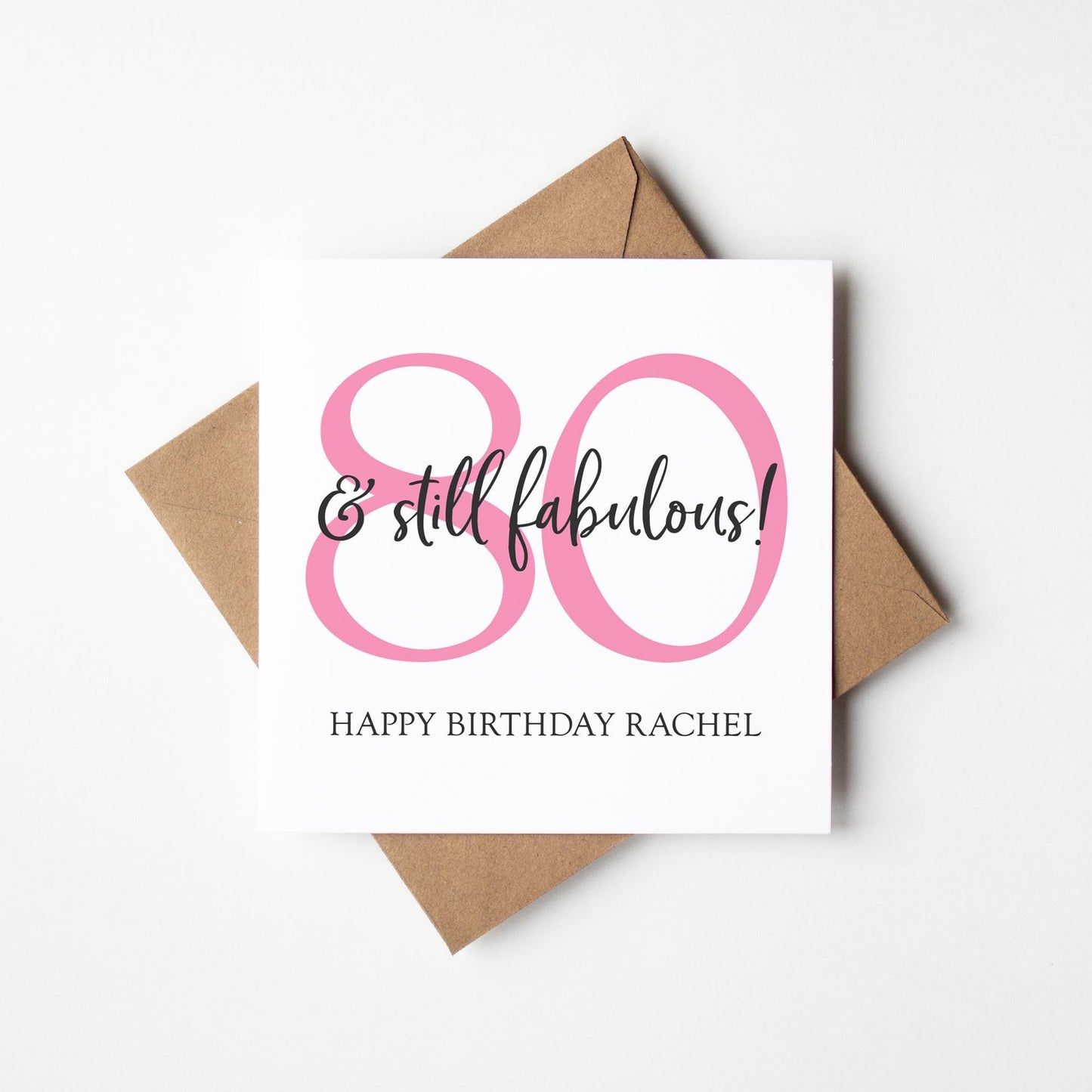 80th Birthday Card for Her • Personalised 80th Birthday Card • Personalised Birthday Card 80th Birthday •