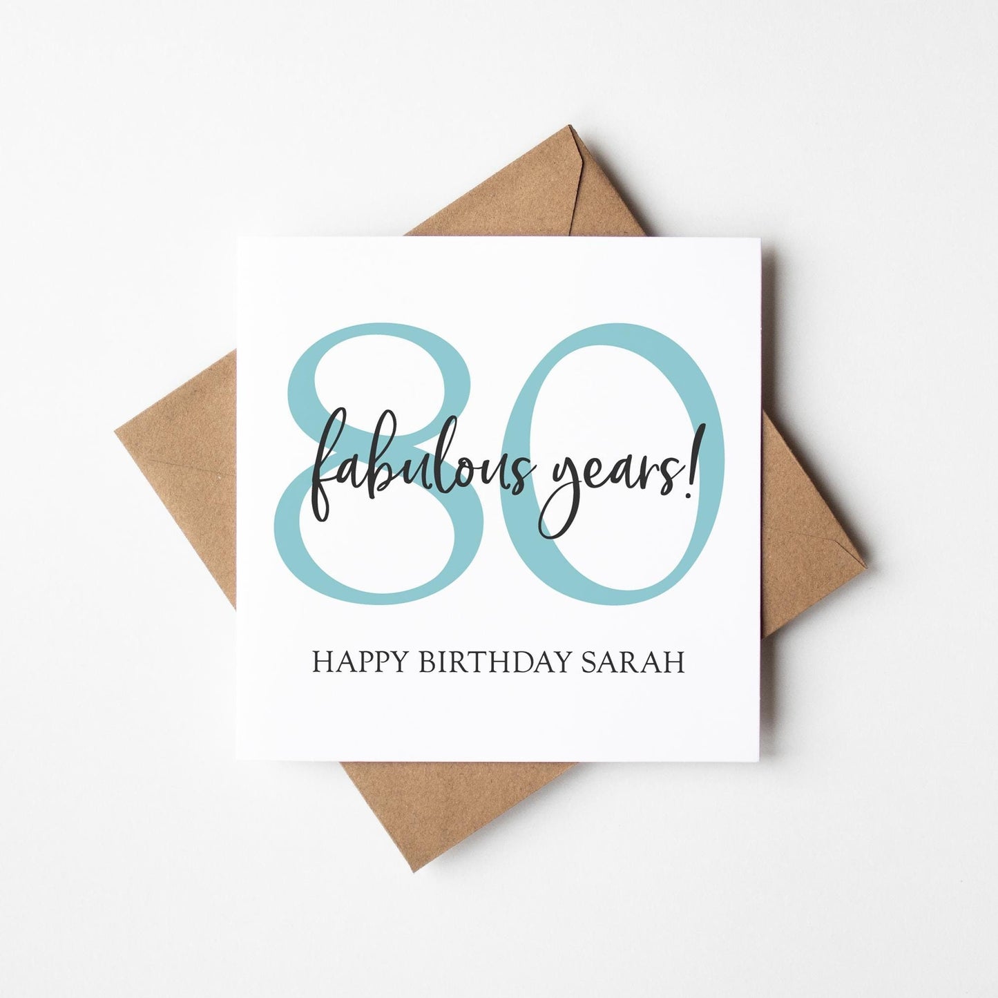 80th Birthday Card for Her • Personalised 80th Birthday Card • Personalised Birthday Card 80th Birthday •