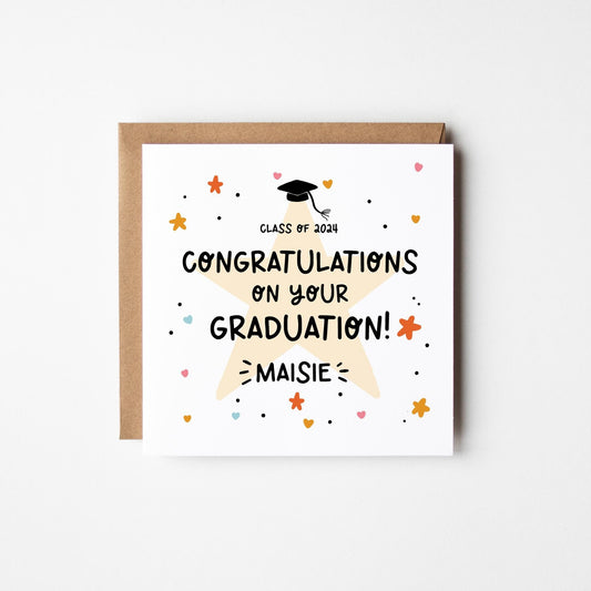 Graduation Card • Personalised Graduation Card • On Your Graduation Congratulations Graduation Card •