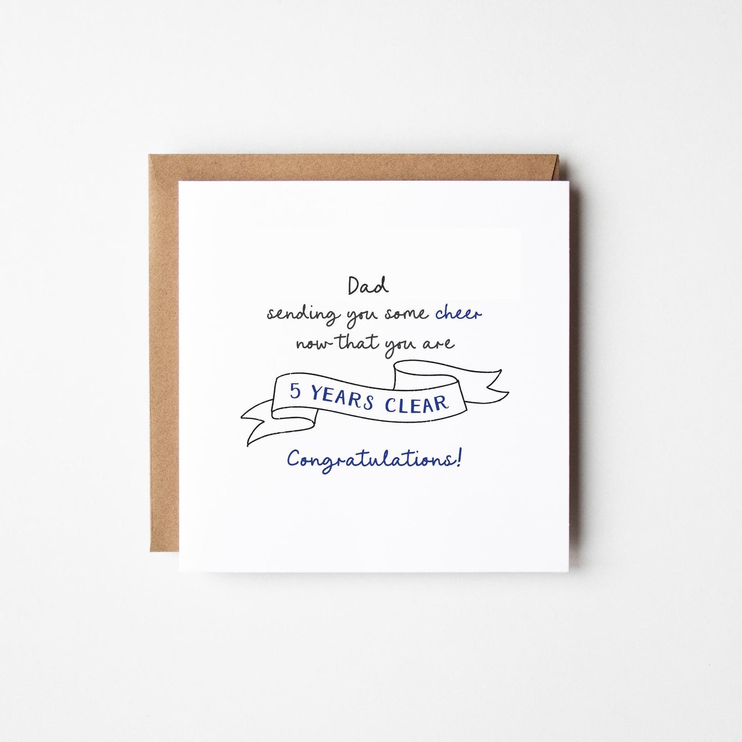 Cancer Free Celebration Card • Personalised Cancer Free Milestone Card •  Congratulations Beat Cancer Card • Supportive Cancer Card