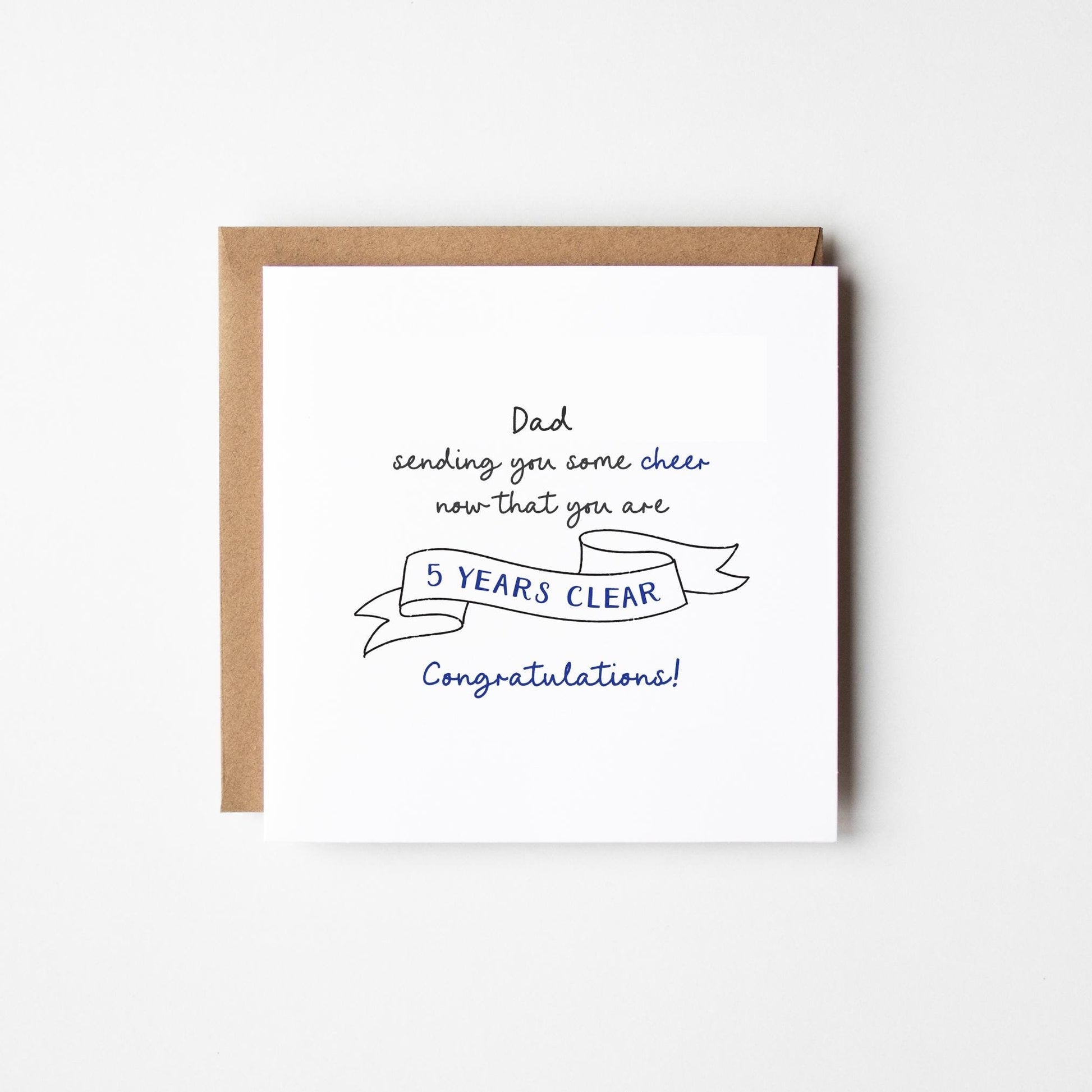 Cancer Free Celebration Card • Personalised Cancer Free Milestone Card •  Congratulations Beat Cancer Card • Supportive Cancer Card