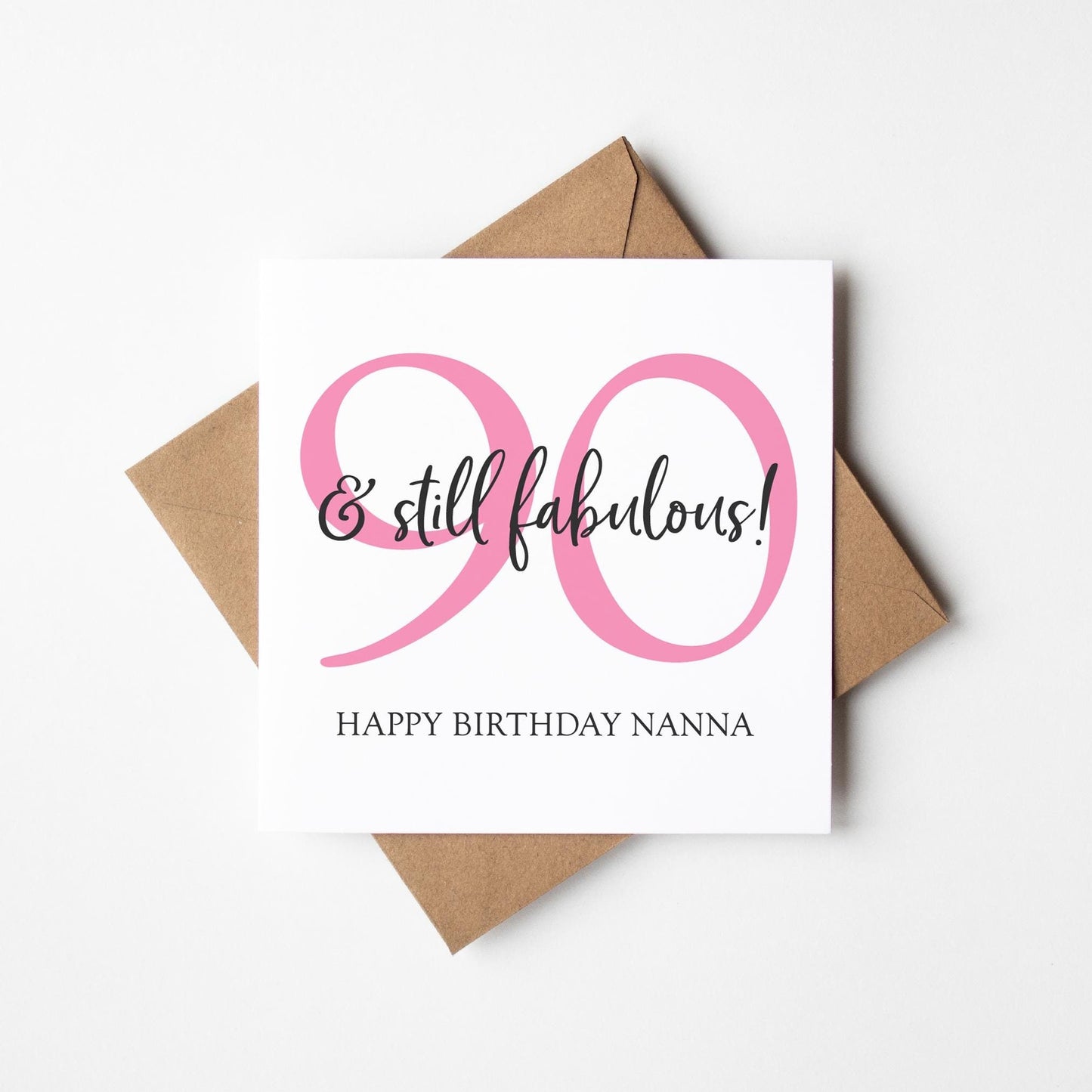 90th Birthday Card for Her • Personalised 90th Birthday Card • Personalised Birthday Card 90th Birthday •