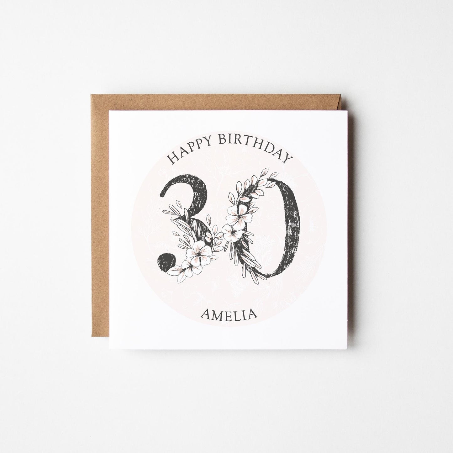 30th Birthday Card for Her • Personalised 30th Birthday Card • Personalised Birthday Card 30th Birthday •