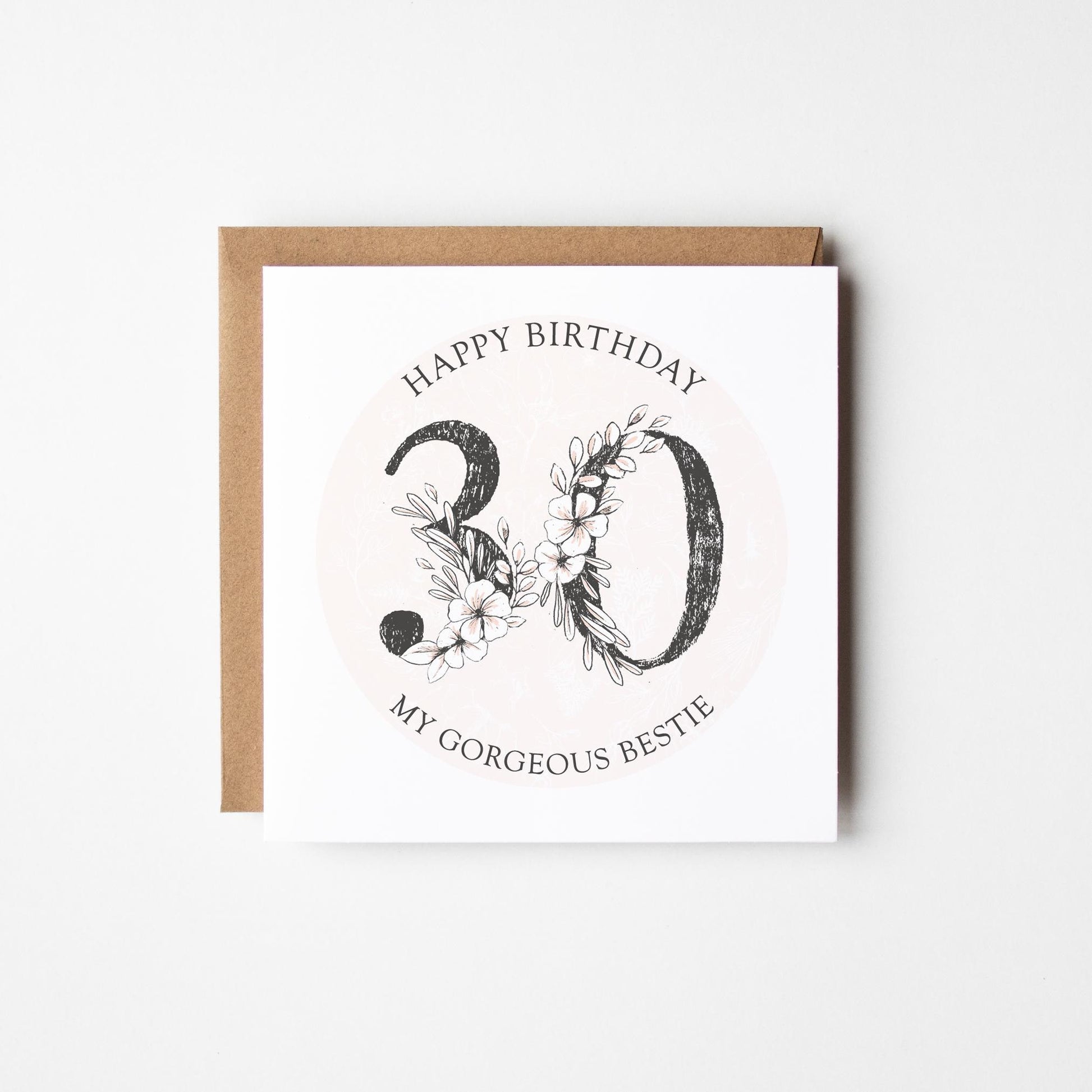 30th Birthday Card for Best Friend • Personalised 30th Birthday Card • Personalised Birthday Card 30th Birthday •