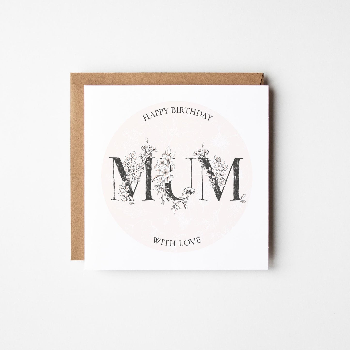 Birthday Card For Mum • Personalised Card For Mum • Pretty Card For Mum •