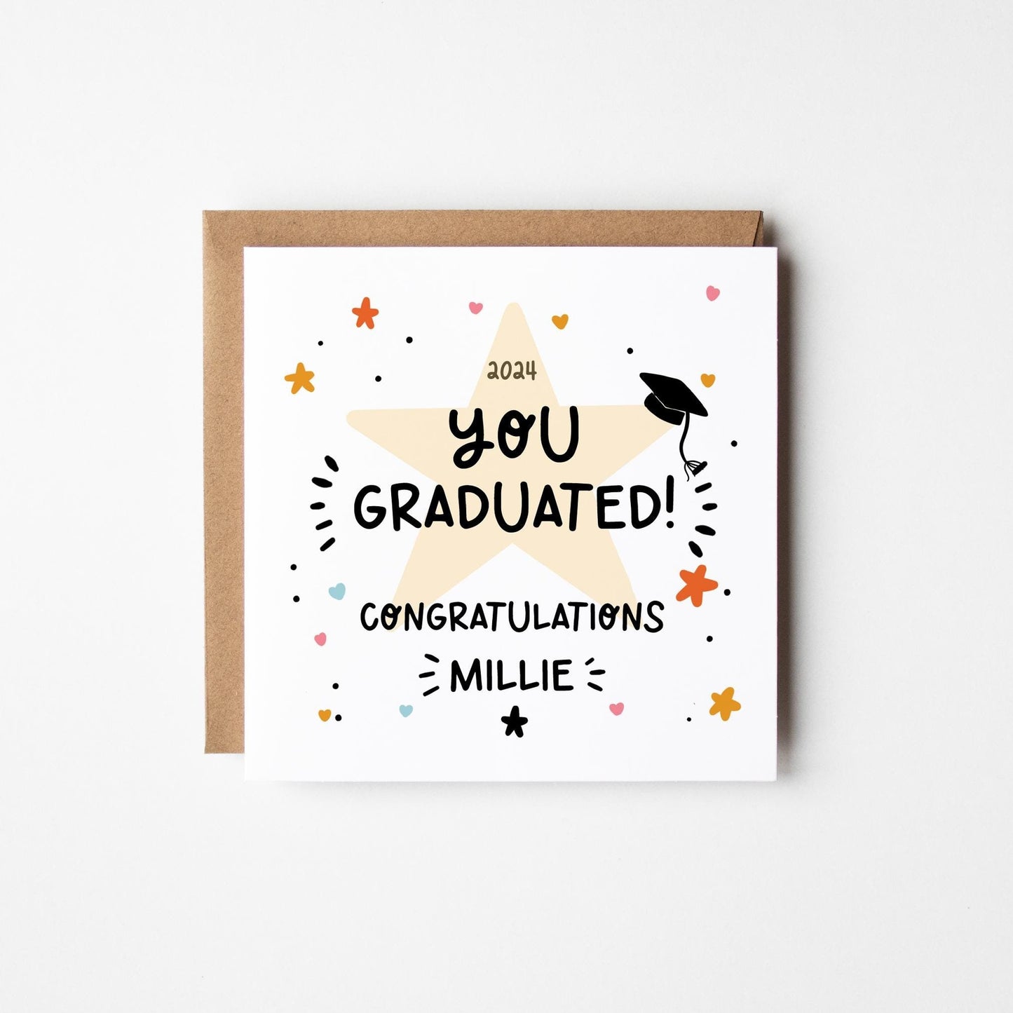 Graduation Card • Personalised Graduation Card • You Graduated Congratulations Graduation Card •