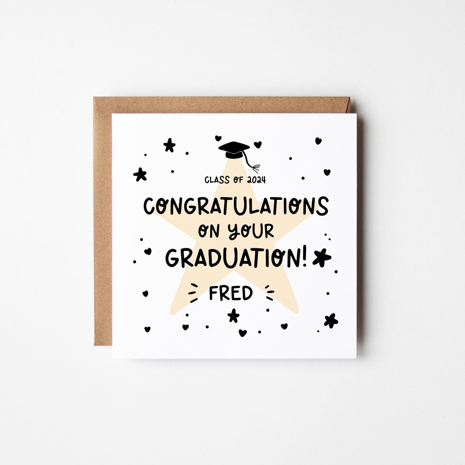 Graduation Card for Boys • Personalised Graduation Card • On Your Graduation Congratulations Graduation Card •