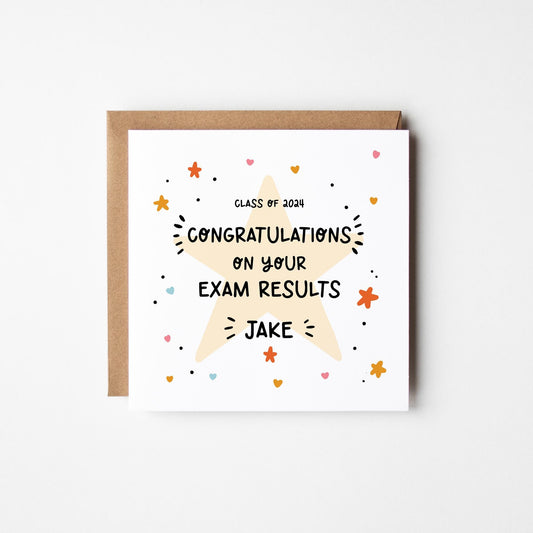 Exam Results Card • Well Done Exams Results • Smashed Exams Card • Personalised Congratulations Card • Passed GCSE Exams •