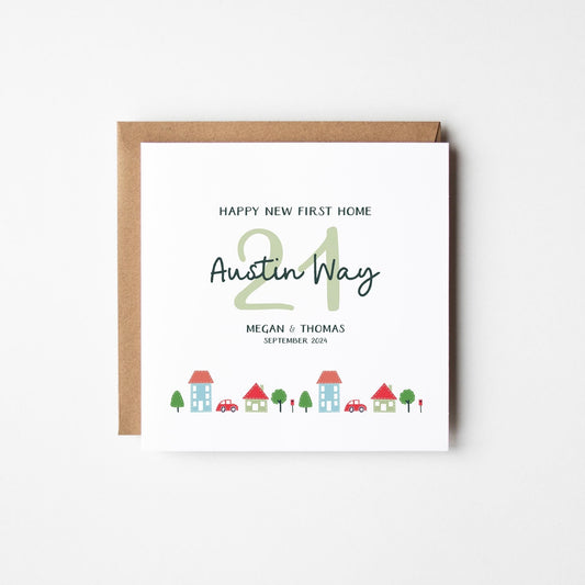 New First Home Card • Personalised New First Home Together Card • New Address Card • Housewarming Card • New Home Gift Card