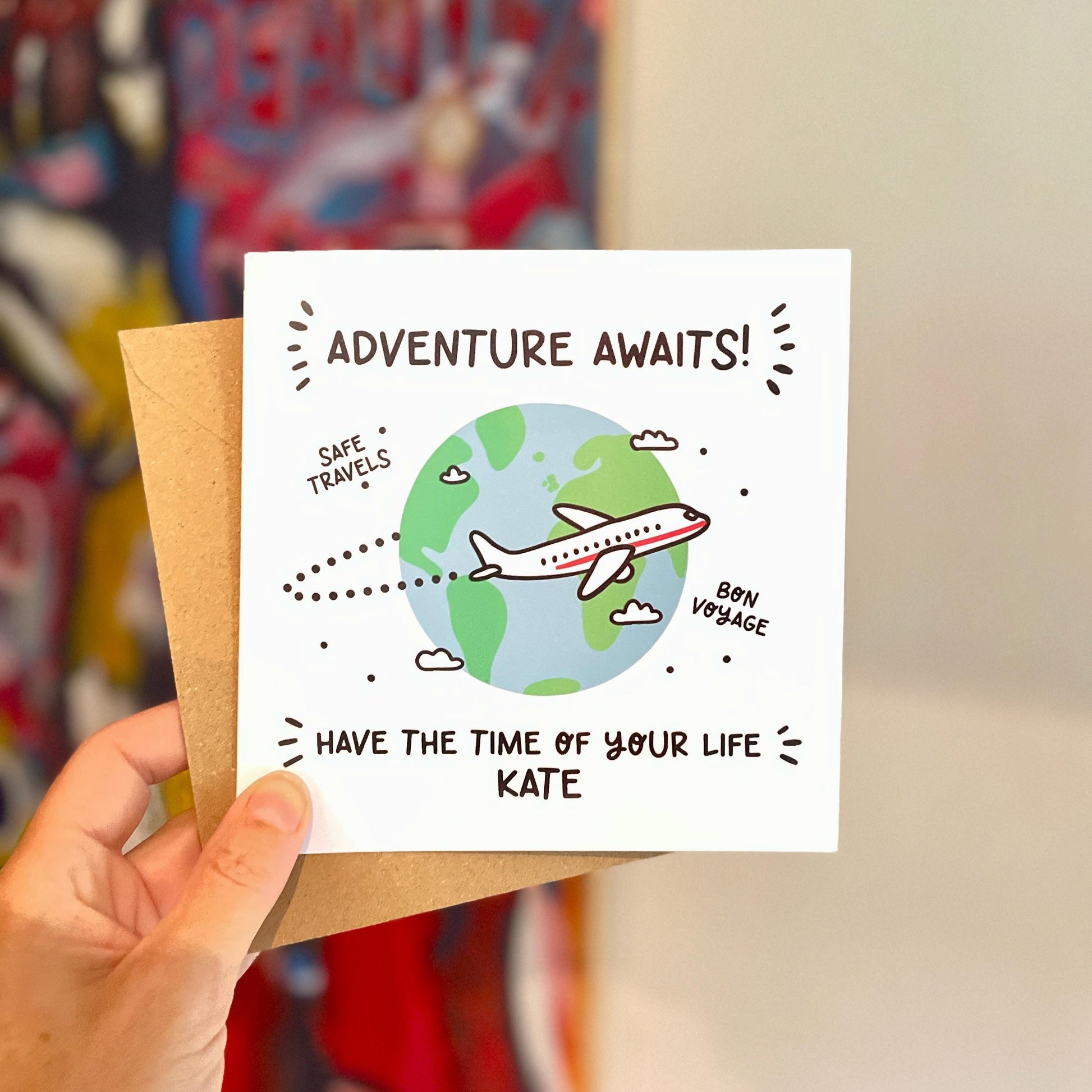 adventure awaits safe travels card