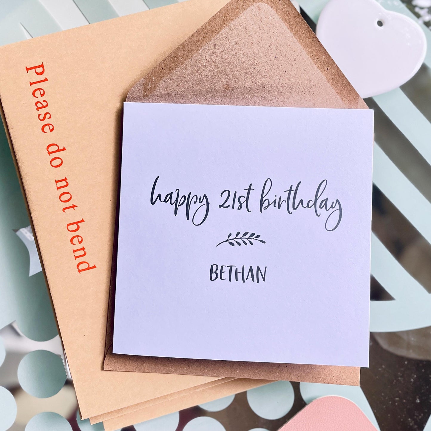 Happy 21st Birthday Card • Personalised 21st Birthday Card • 21 Today Birthday Card •