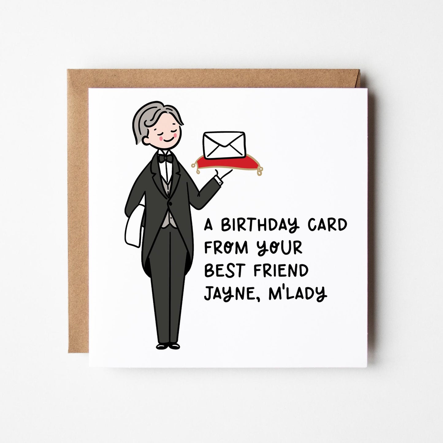 M&#39;Lady Birthday Card for Her • Personalised Birthday Card for Sister • Daughter • Auntie • Friend • Mum •