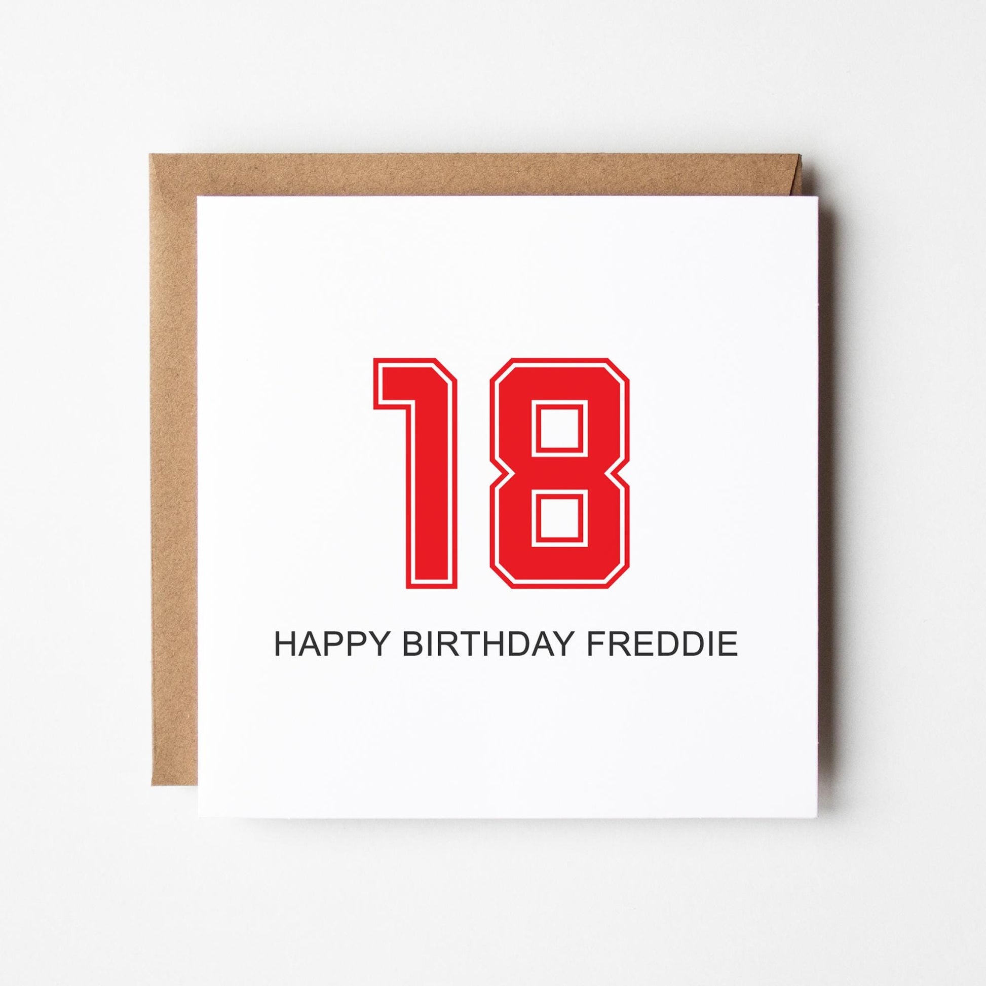 18th Birthday Card • Personalised 18th Birthday Card For Boys • Boy&#39;s 18th Birthday Card for Him •