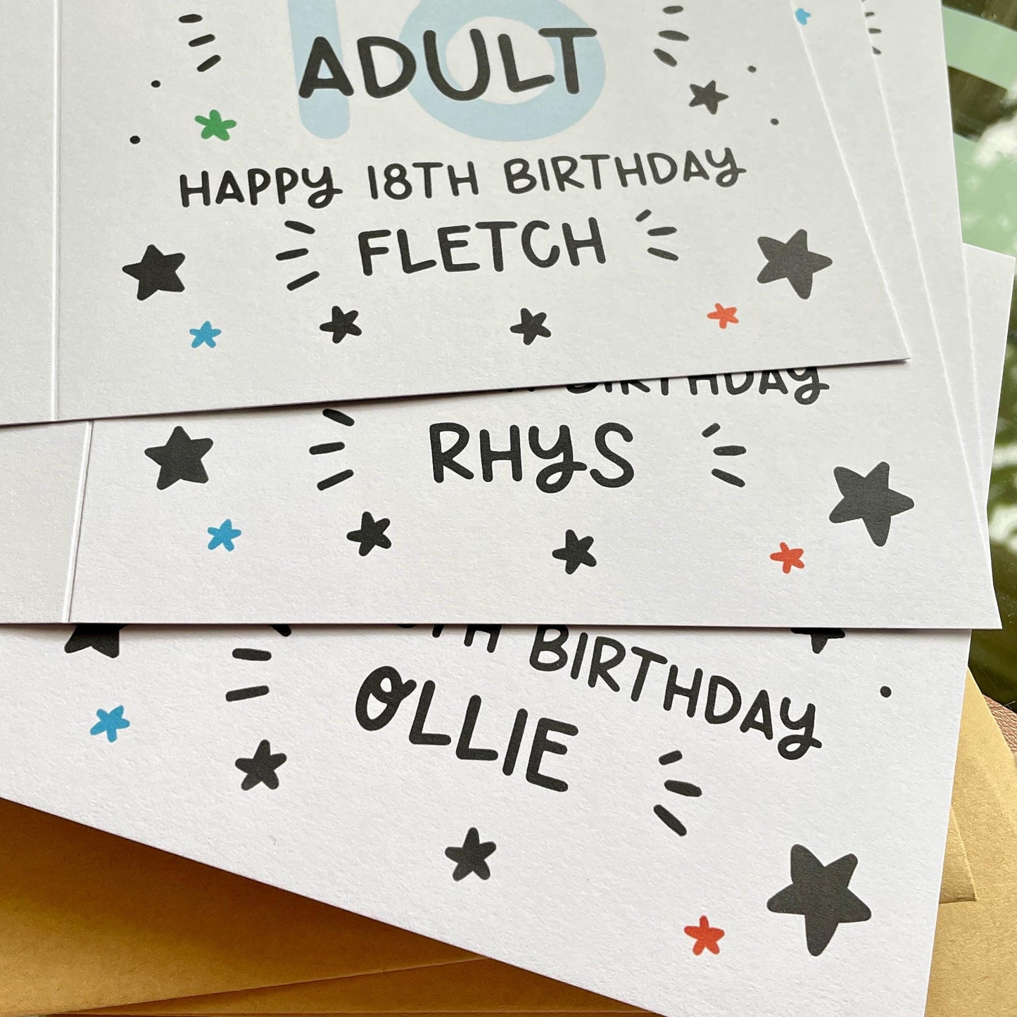 18th Birthday Card • Personalised 18th Birthday Card For Boys • Actual Adult 18th Birthday Card •