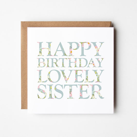 Birthday Card for Sister, Mum, Friend, Lady Birthday Card • Lovely Birthday Card • Personalised Birthday Card for Her