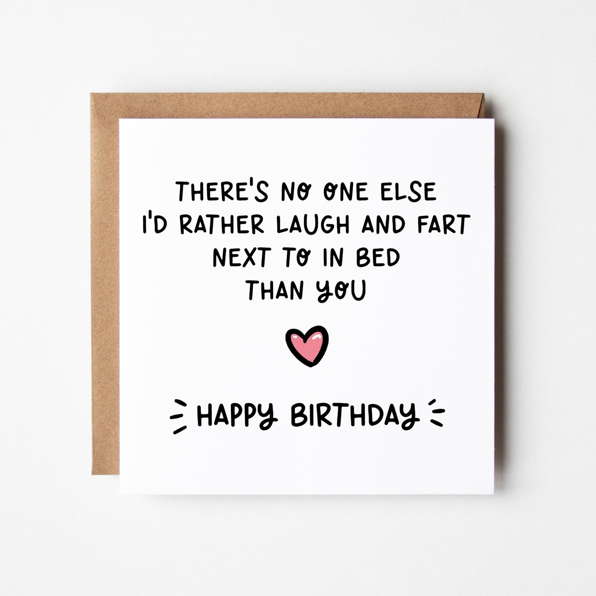 Funny Birthday Card • Fart Next to In Bed • Romantic Birthday Card • Birthday Card For Husband • Birthday Card For Wife