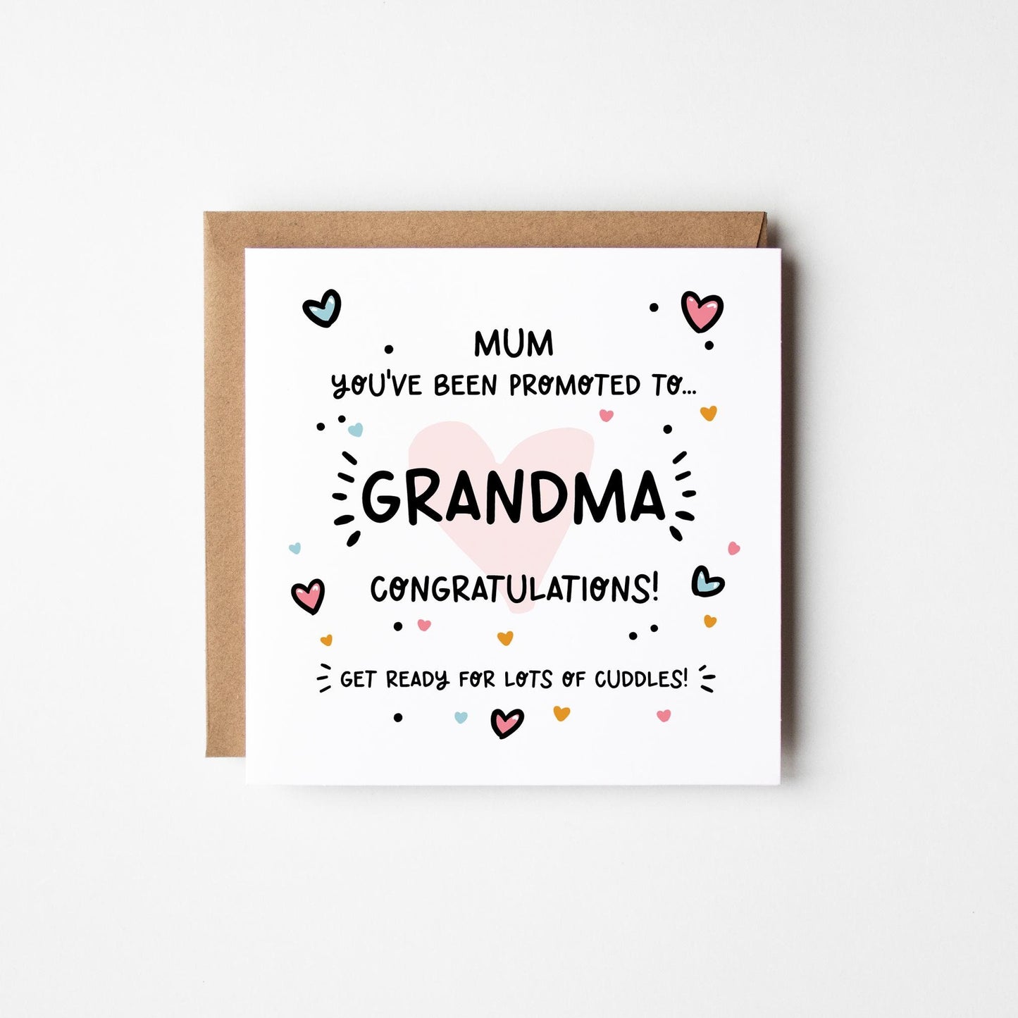 New Grandparent Card • You&#39;ve Been Promoted To Personalised New Grandma Nanny Granny Card • Congratulations New Grandparent Card