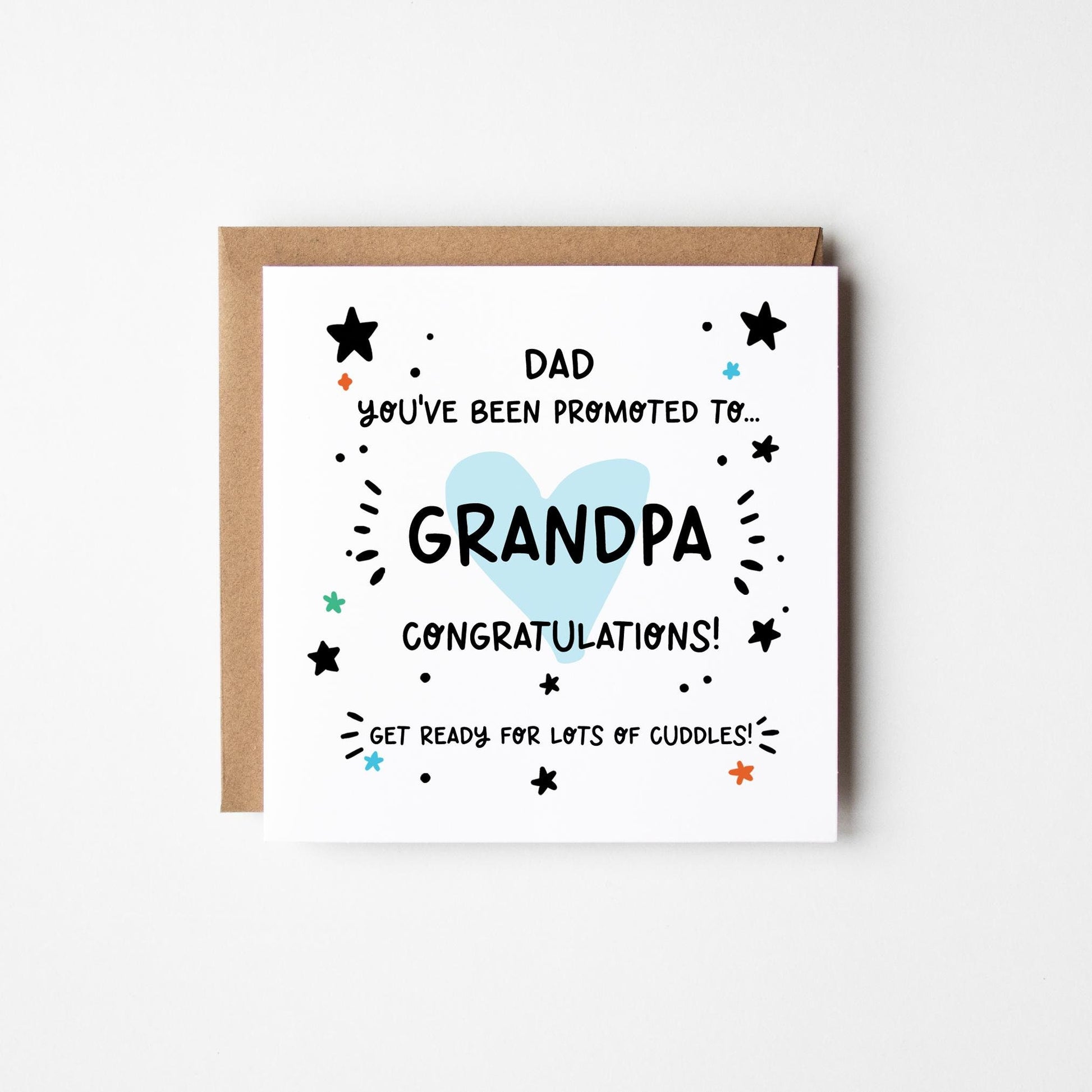 New Grandparent Card • You&#39;ve Been Promoted To... Personalised New Grandpa Granddad Papa Card • Congratulations New Grandparent Card