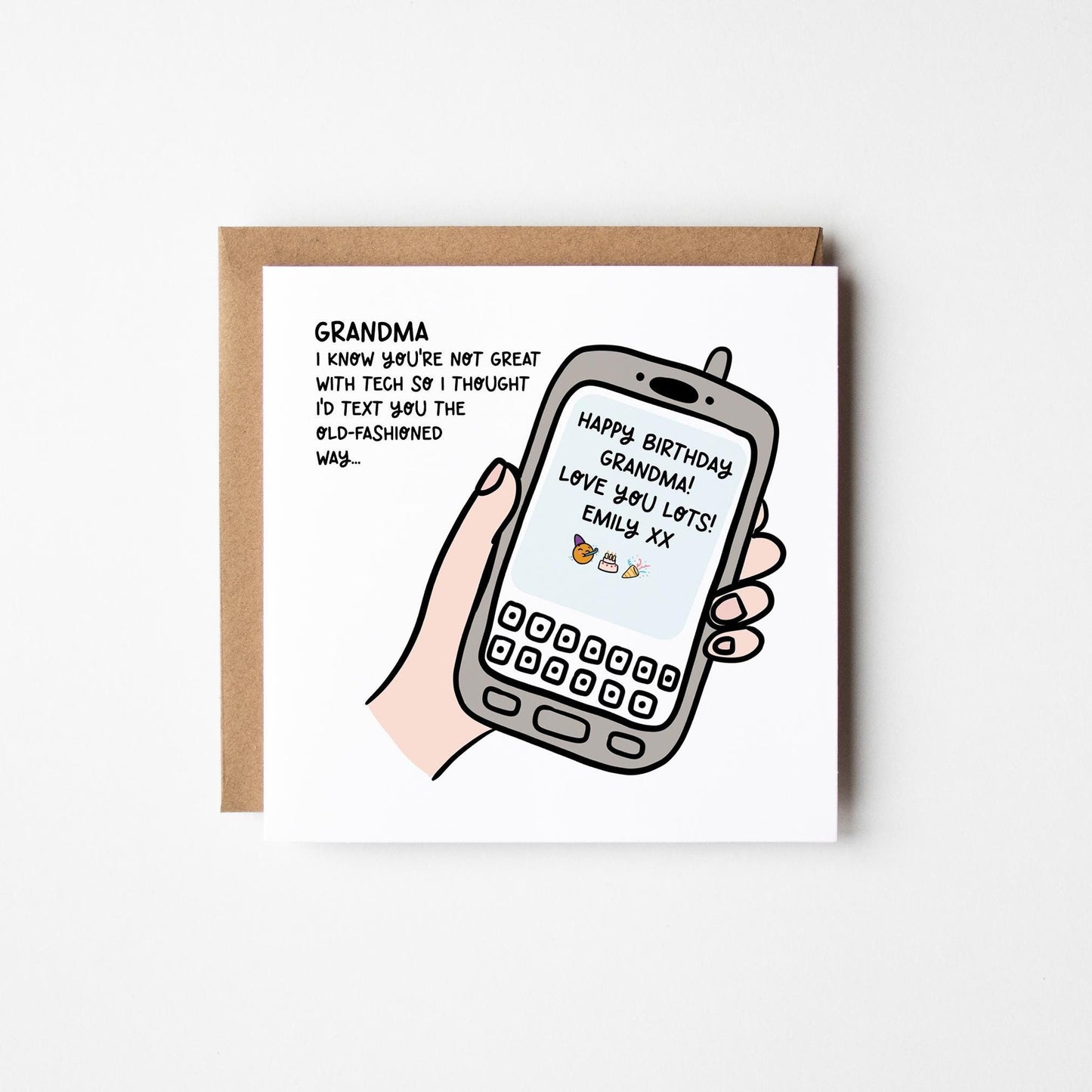 Funny Grandma Birthday Card • Personalised Birthday Card For Granny • Birthday Card for Nanny •  Birthday Card for Nanna •