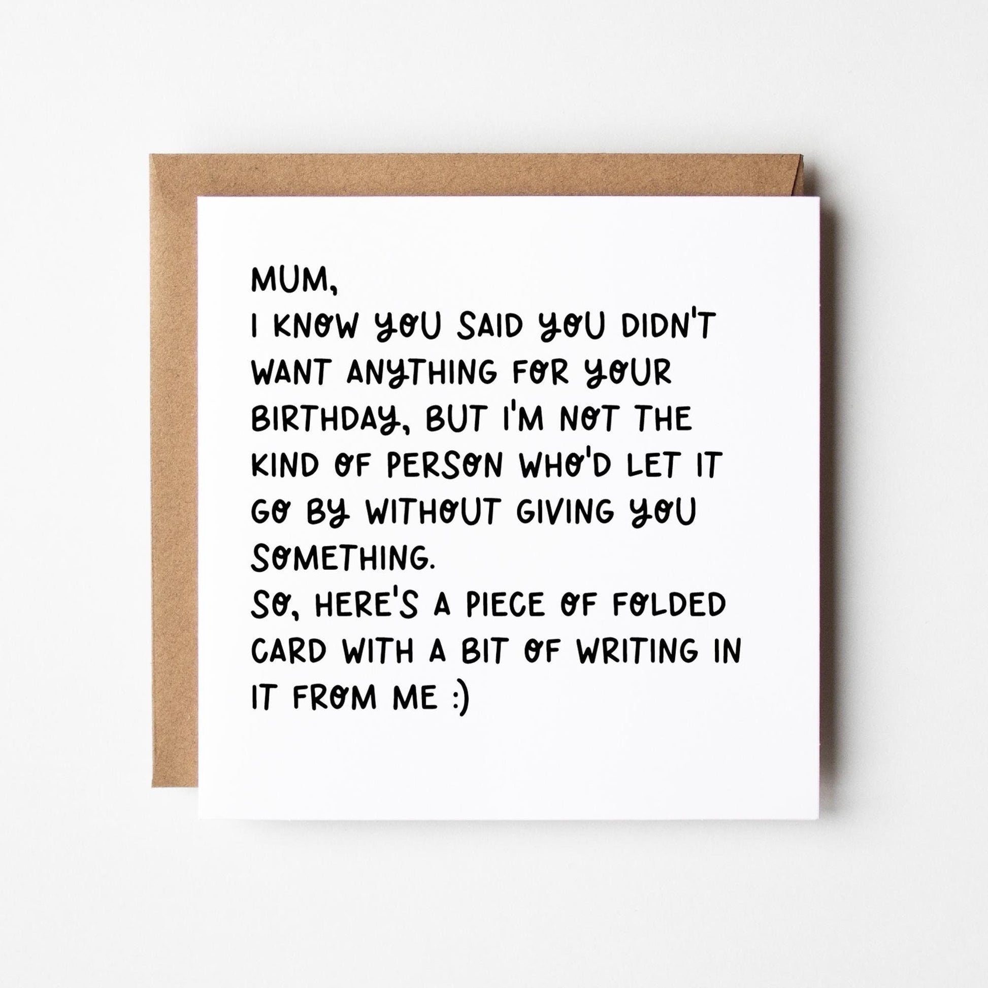 Funny Birthday Card For Mum • Cheeky Birthday Card For Mum • Mum Birthday Card for Her