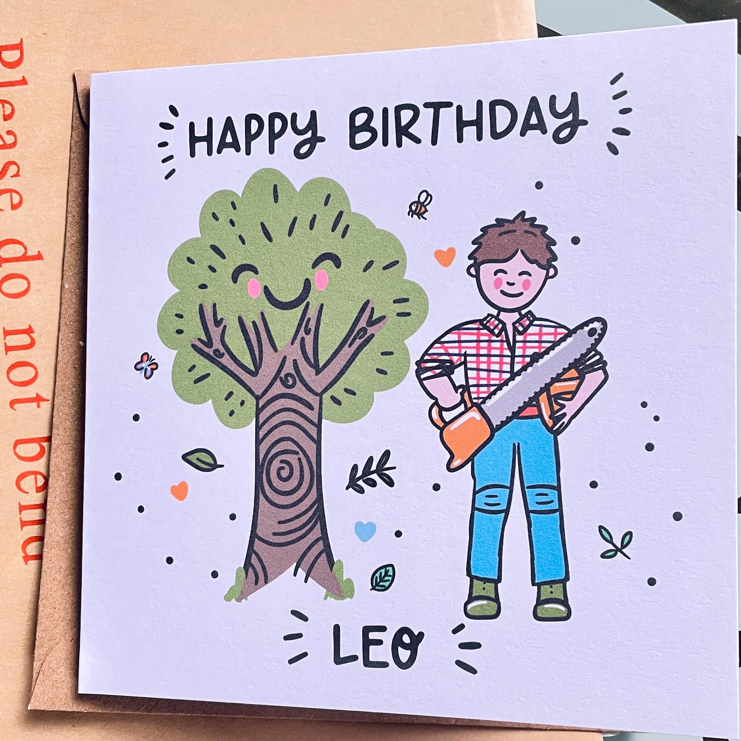 Tree Surgeon's Birthday Card • Personalised Birthday Card for Arborist • Tree Surgeon Birthday Card For Him • Arboriculturalist's Card