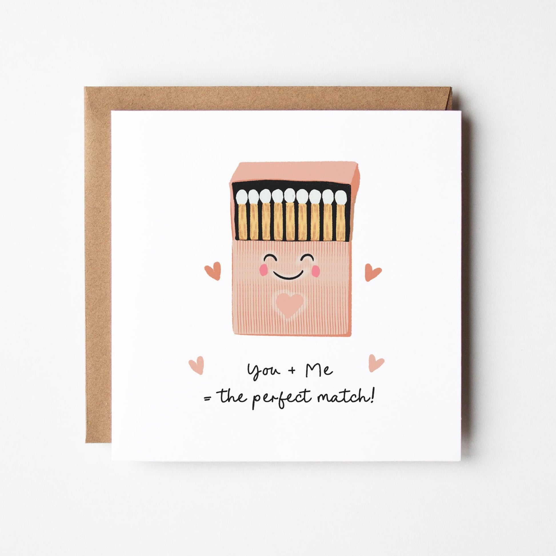 You and me The Perfect Match Card • Anniversary Card • Wedding Card • Gift for Her Card • Gift For Him Card •