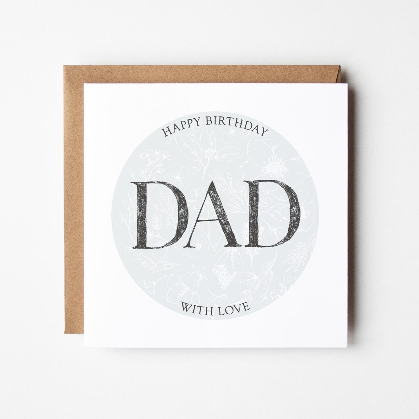 Dad Birthday Card • With Love Birthday Card For Dad • Card For Dad •