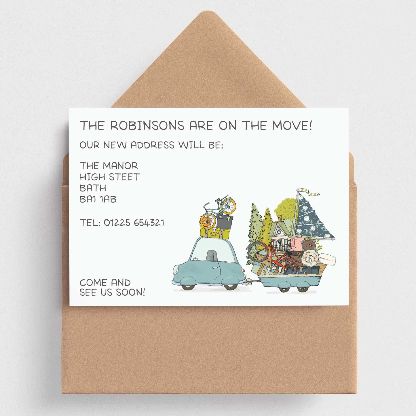 On The Move! Change of Address Announcements - Moving Home Cards