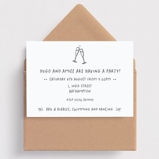 Informal Party Invitation - Celebration Invitations