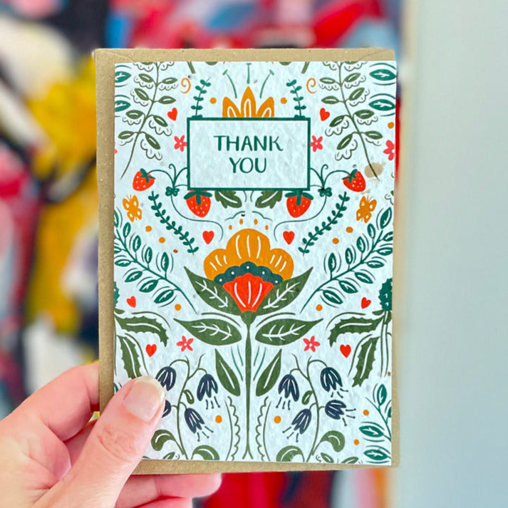 plantable thank you card