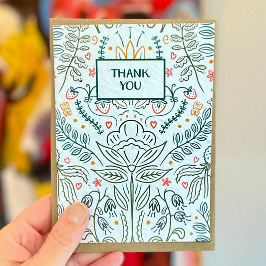 Multipack of Four Plantable Thank You Cards