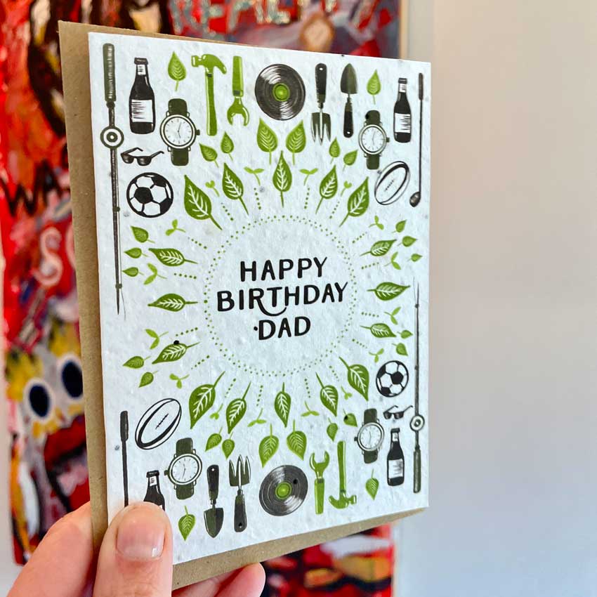 plantable card for dad