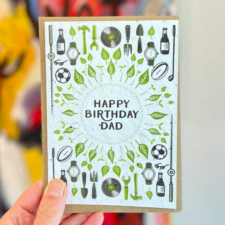 plantable birthday card for dad