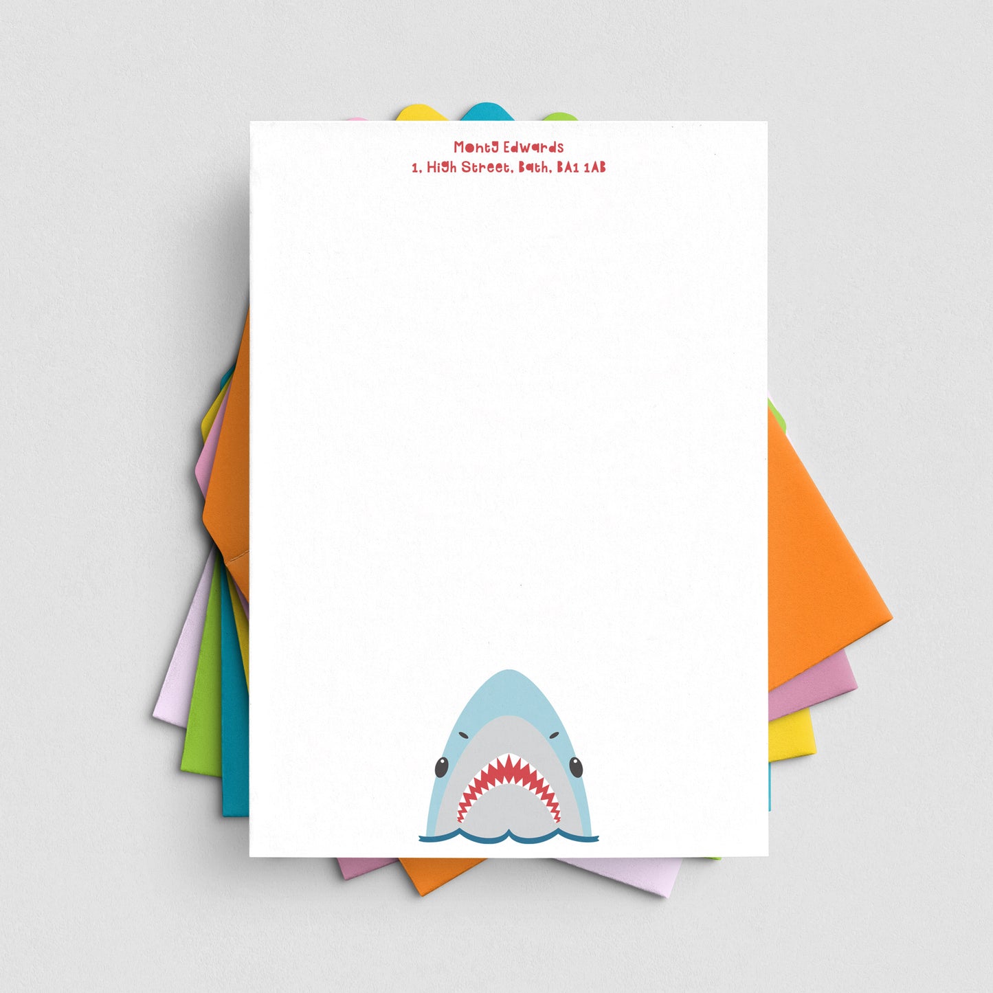 Shark Letter Writing Set for Children