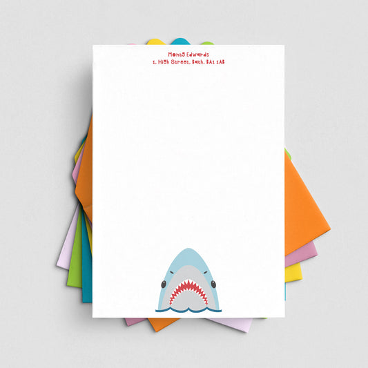 Shark Letter Writing Set for Children